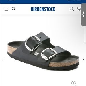 EUC Birkenstock big buckle sandals in black Oiled leather size 41 (10- 10.5)